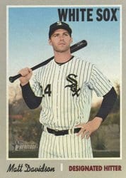 2019 Topps Heritage Base Set Matt Davidson #395 card