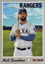 2019 Topps Heritage Base Set Matt Davidson #565 card