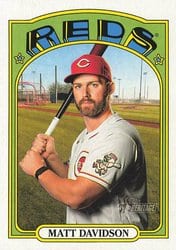 2021 Topps Heritage Base Set Matt Davidson #420 card