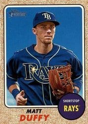 2017 Topps Heritage Base Set Matt Duffy #126 card