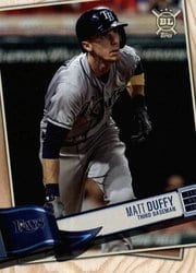 2019 Topps Big League Base Set Matt Duffy #257 card