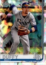 2019 Topps Chrome Sapphire Edition Base Set Matt Duffy #185 card