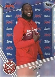 2020 Topps XFL Base Set Matt Elam #12 card