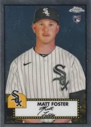 2021 Topps Chrome Platinum Anniversary Base Set Matt Foster #123 card