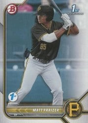 2022 Bowman 1st Edition Base Set Matt Fraizer #BPPF-91 card