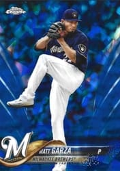 2018 Topps Chrome Sapphire Edition Base Set Matt Garza #472 card