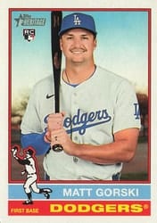 2025 Topps Heritage Base Set Matt Gorski #555 card
