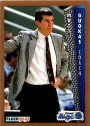 1992-93 Fleer Base Set Matt Guokas #161 card