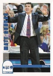 1992-93 Hoops Base Set Matt Guokas #257 card