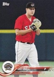 2018 Topps Pro Debut Base Set Matt Hall #129 card