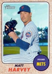 2017 Topps Heritage Base Set Matt Harvey #256 card