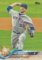 2018 Topps Base Set Matt Harvey #188 card