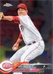 2018 Topps Chrome Update Base Set Matt Harvey #HMT48 card