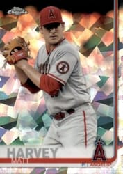 2019 Topps Chrome Sapphire Edition Base Set Matt Harvey #490 card