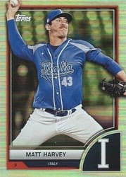 2023 Topps World Baseball Classic Base Set Matt Harvey #25 card