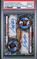 2024 Bowman's Best Family Tree Dual Autographs Matt Holliday / Jackson Holliday #FDA-HH card
