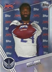 2020 Topps XFL Base Set Matt Jones #28 card