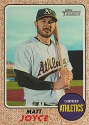 2017 Topps Heritage Base Set Matt Joyce #596 card