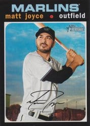 2020 Topps Heritage Base Set Matt Joyce #636 card