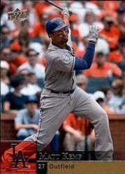 2009 Upper Deck Base Set Matt Kemp #195 card