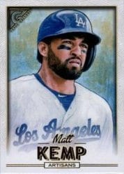 2018 Topps Gallery Base Set Matt Kemp #190 card