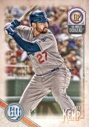 2018 Topps Gypsy Queen Base Set Matt Kemp #190 card