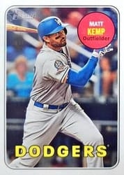 2018 Topps Heritage Base Set Matt Kemp #713b card
