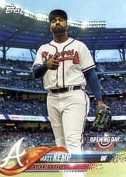 2018 Topps Opening Day Base Set Matt Kemp #11 card