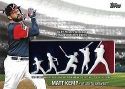 2018 Topps Players Weekend Logo Patches Matt Kemp #PWP-MK card