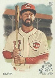 2019 Topps Allen & Ginter Base Set Matt Kemp #255 card