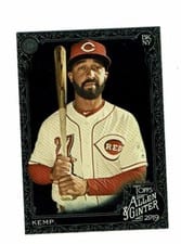 2019 Topps Allen & Ginter X Matt Kemp Mini Red #255 card