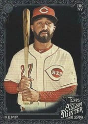 2019 Topps Allen & Ginter X Base Set Matt Kemp #255 card