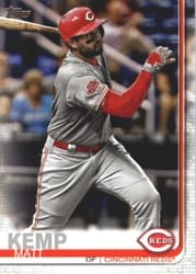 2019 Topps Base Set Matt Kemp #454 card