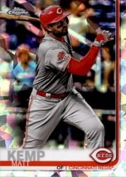 2019 Topps Chrome Sapphire Edition Base Set Matt Kemp #454 card