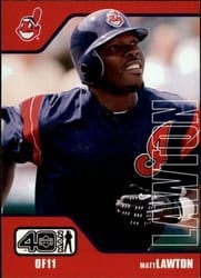 2002 Upper Deck 40-Man Base Set Matt Lawton #156 card