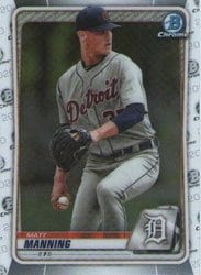 2020 Bowman Chrome Prospects Matt Manning #BCP-229 card