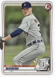 2020 Bowman Prospects Matt Manning #BP-99 card