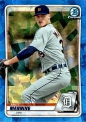 2020 Bowman Sapphire Edition Base Set Matt Manning #BCP-99 card