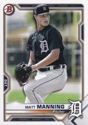 2021 Bowman Prospects Matt Manning #BP-111 card