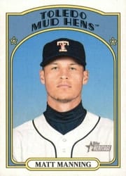 2021 Topps Heritage Minor League Base Set Matt Manning #76 card