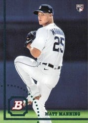 2022 Bowman Heritage Base Set Matt Manning #89 card