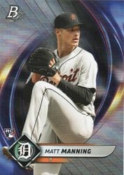 2022 Bowman Platinum Base Set Matt Manning #6 card