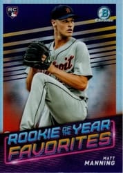 2022 Bowman ROY Favorites Matt Manning #ROYF-8 card