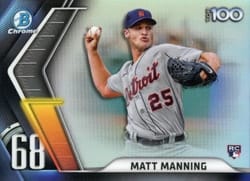 2022 Bowman Scouts' Top 100 Matt Manning #BTP-68 card