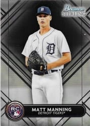 2022 Bowman Sterling Base Set Matt Manning #BSR-22 card
