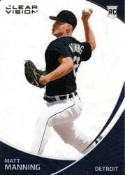 2022 Panini Chronicles Clear Vision Matt Manning #3 card