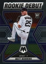 2022 Panini Mosaic Rookie Debut Matt Manning #RD-14 card