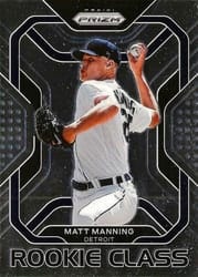 2022 Panini Prizm Rookie Class Matt Manning #RC-8 card