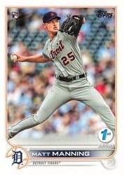 2022 Topps 1st Edition Base Set Matt Manning #31 card