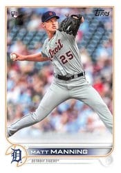 2022 Topps Base Set Matt Manning #31 card